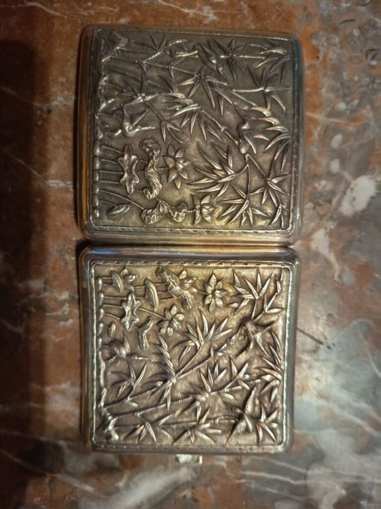 Antique Chinese Silver Cigarette Case – KYYUN Maker’s Mark