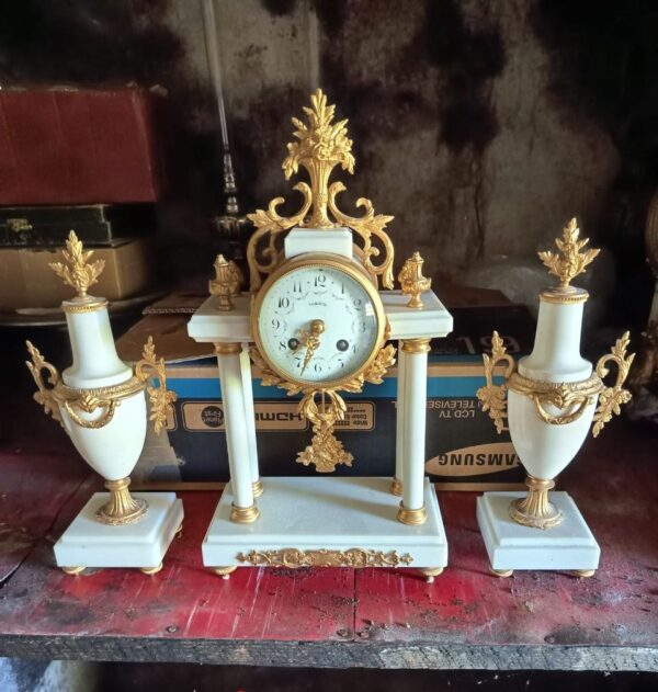 Napoleon III style fireplace set
